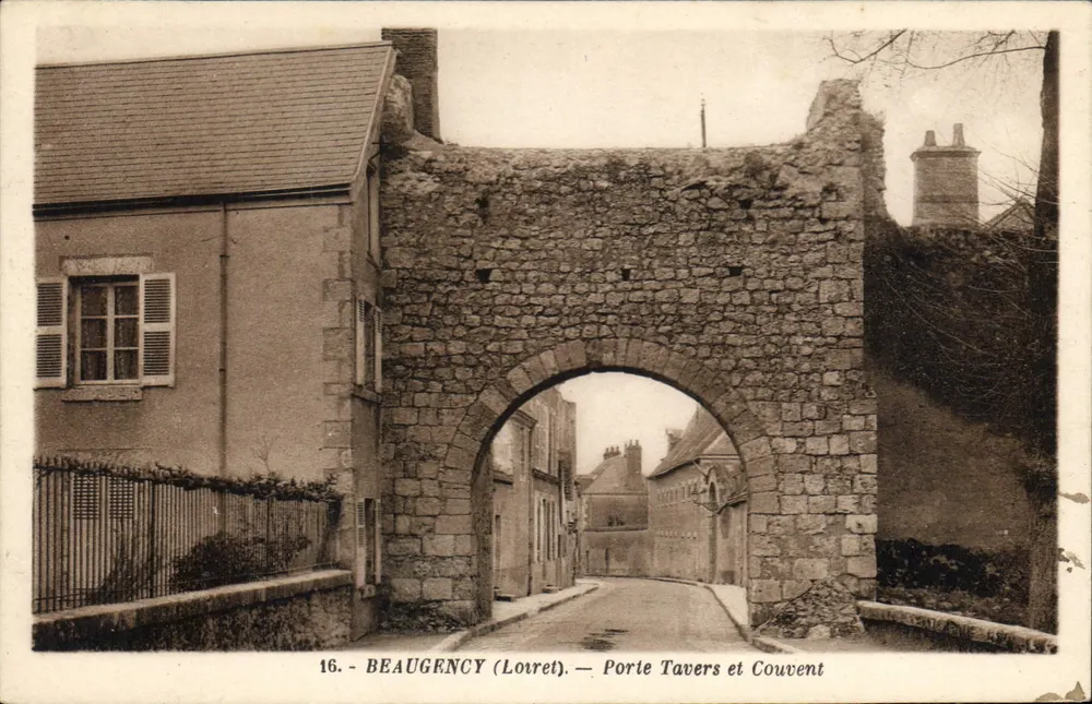 Beaugency (Louret) — Porta Tavers e Convento — Edição Laurent, n°16 - Frente