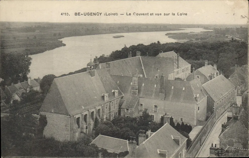Beaugency (Loiret) — Das Kloster und Blick auf die Loire — Verlag J. D. Leblanc, Nr. 4110 - Vorderseite