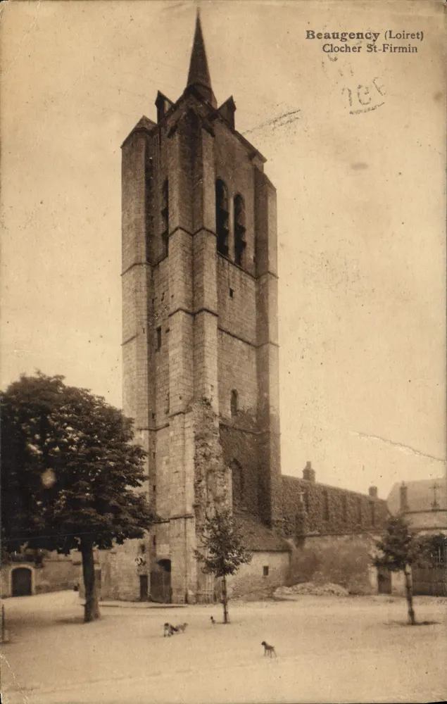 Beaugency (Loiret) — Turm der Kirche Saint-Firmin — Verlag L. Lenormand, Château - Vorderseite