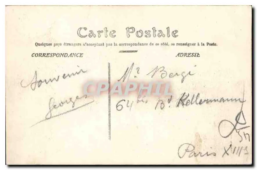 Gien — O Poço de Dois Andares. — Editor não visível, número de série ilegível. - Verso