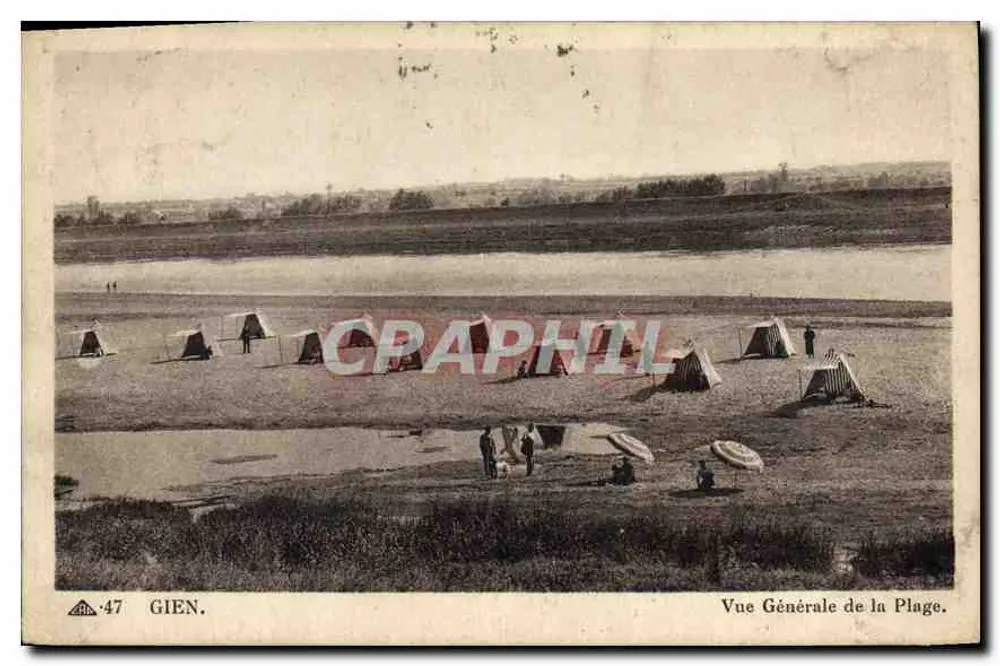 Gien — Vista Geral da Praia — Editor Gien, n°47 - Frente