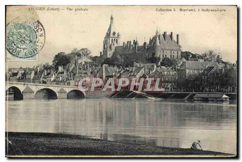 GIEN (Loiret) — Vista geral — Coleção L. Marchand, em Sully-sur-Loire - Frente