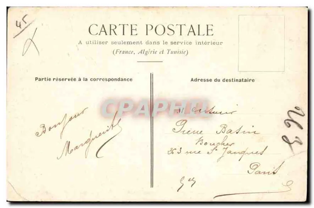 Gien - Estátua de Vercingétorix — Coleção L. Marchand em Sully-sur-Loire, n° 138 - Verso