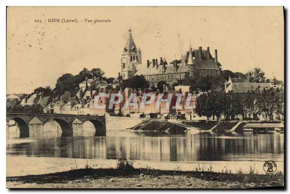 Gien (Loiret) — Vista geral — editor não identificado, n° 215 - Frente