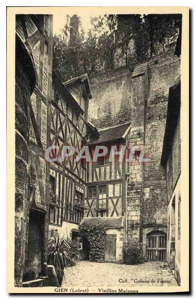 GIEN (Loiret) — Velhas Casas — Coleção 'Galeries de France' - Frente