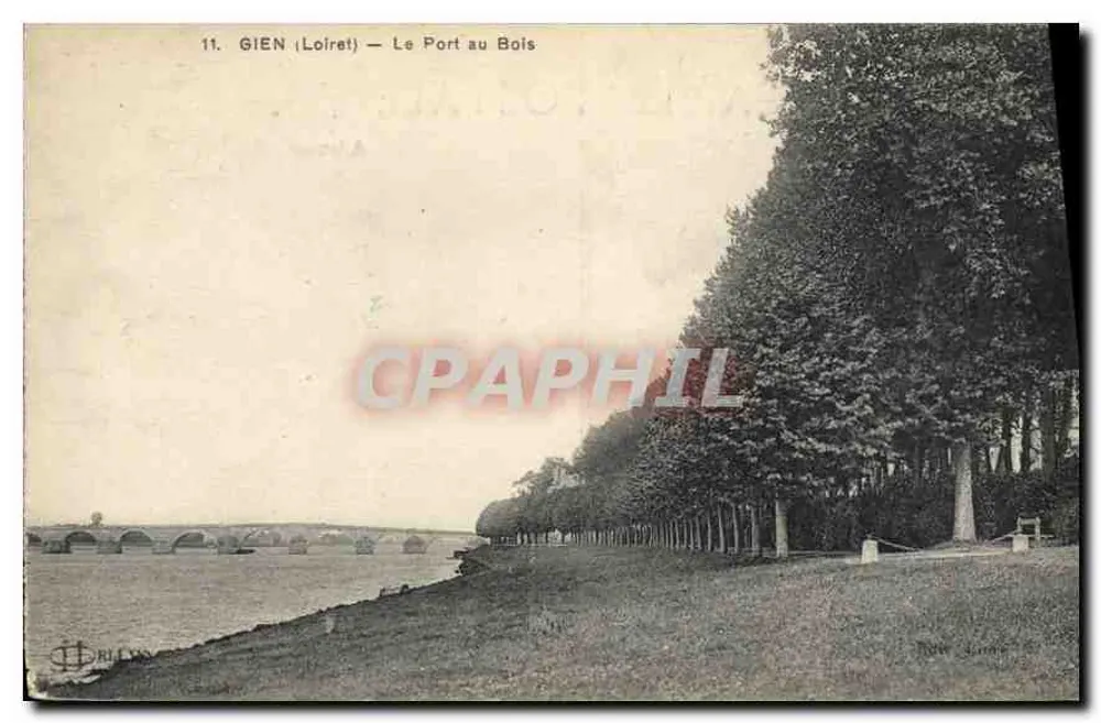 Gien (Loiret) — Le Port au Bois — Verleger: J. Dreyfus, Gien - Vorderseite