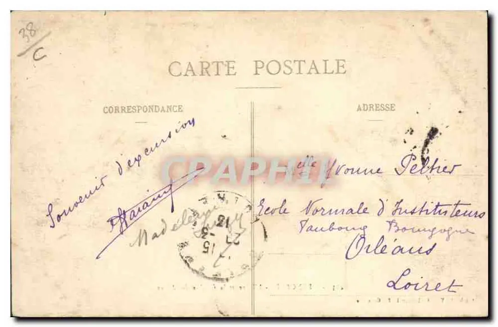 Grenoble - Der Isère und die Alpenkette — Cliché A. V., Sammlung L. P., Grenoble, n° 453 - Rückseite