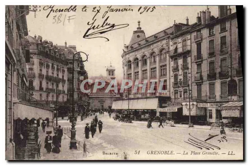 Grenoble — A Praça Grenette — Selectia 51 - Frente
