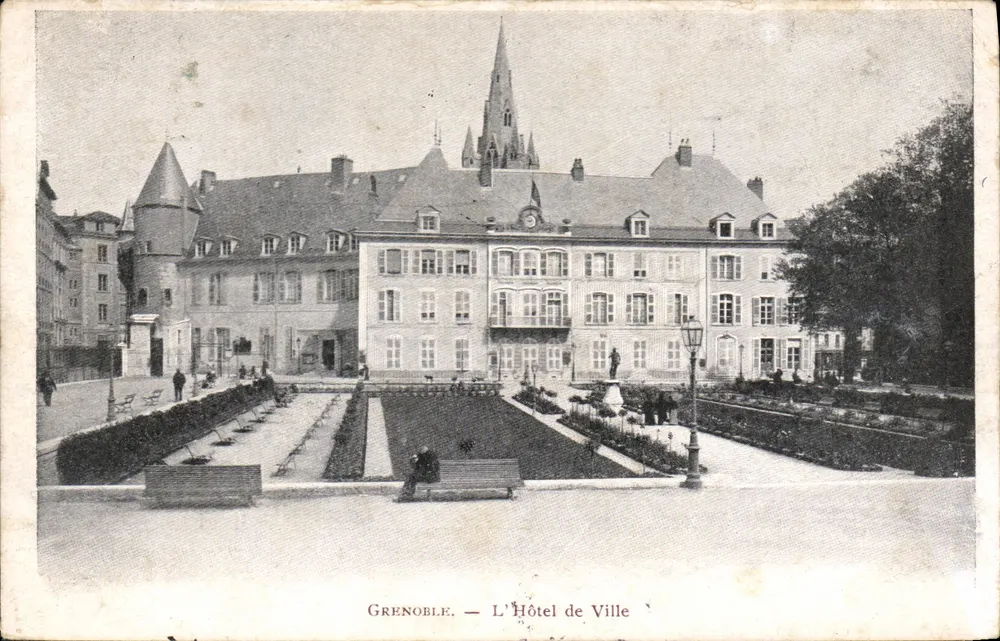 Grenoble — O Hotel de Ville — editor anônimo, número de série não visível - Frente