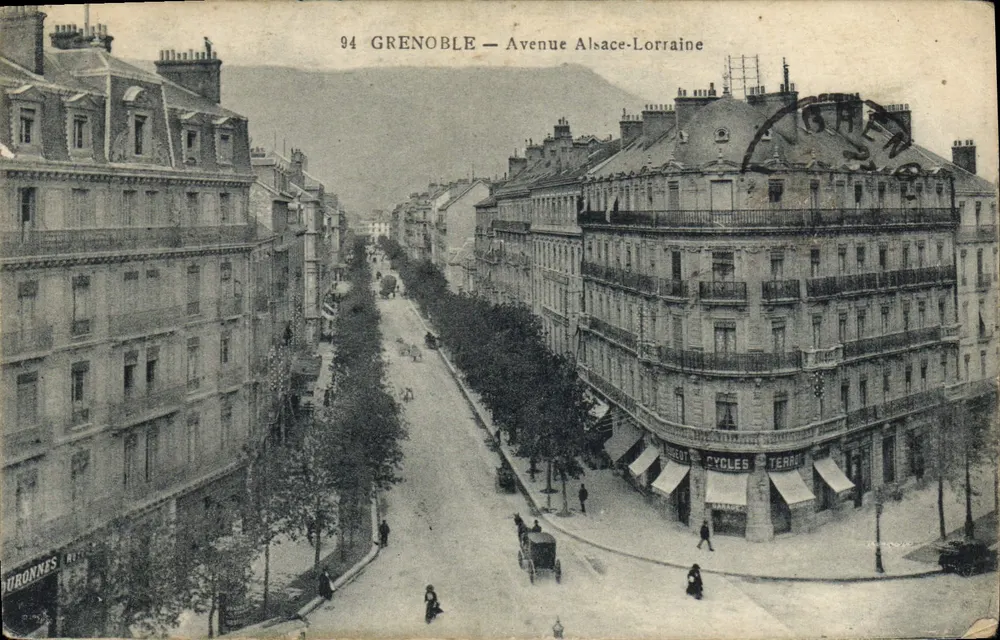Grenoble — Avenida Alsácia-Lorena — Editor Duronnes, n°94 - Frente