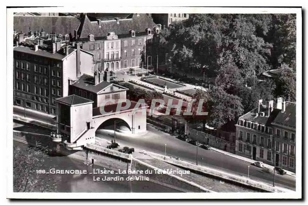 Grenoble — Die Isère — Die Seilbahnstation — Der Stadtpark - Vorderseite