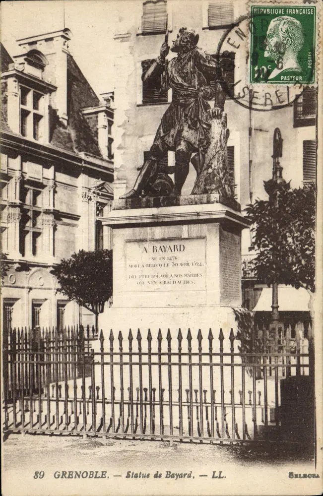 Grenoble — Statua Bayarda — LL. — SELMOTA - Awers