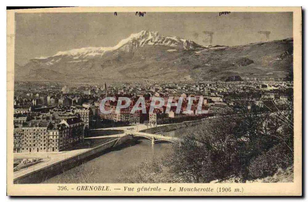 Grenoble — Vista geral — Le Moucherotte (1906 m.) - Frente
