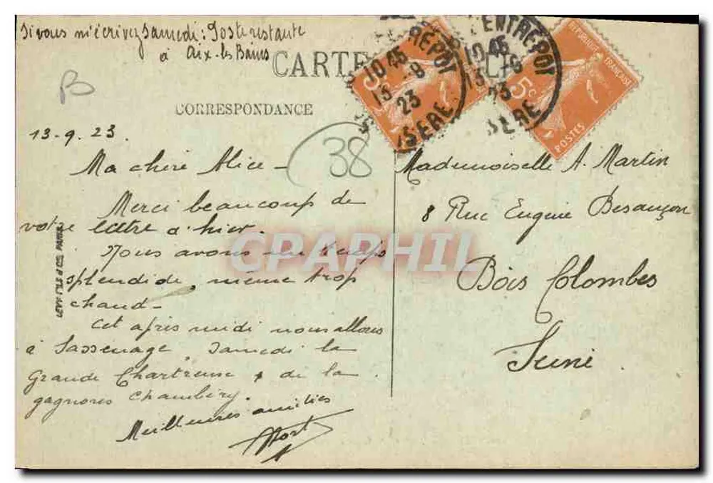 Grenoble — Der Bogen der Isère und der Helm Neros — LL. n°28 - Rückseite