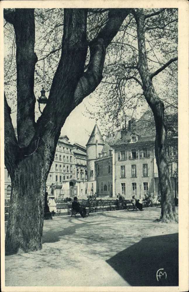 Grenoble Königin der Alpen — Der Stadtpark und die Turm — Künstlerische Ausgabe MARTINOTTO Brüder, Serie A Nr. 5 - Vorderseite