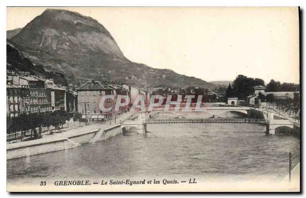 Grenoble — O Monte Saint-Eynard e os Quais — LL - Frente