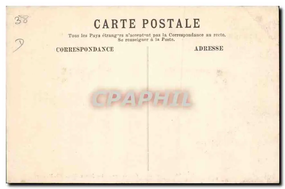 Grenoble — Monument do Centenário por Henry Ding, Ch.M. — editor Ch. Merville - Verso