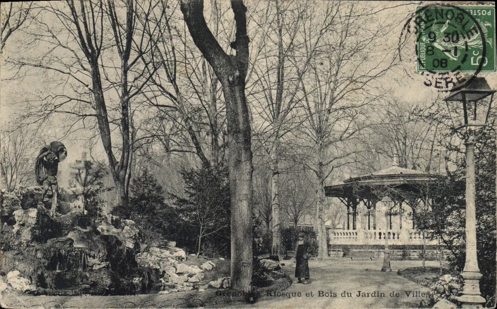 Kiosk und Wald des Stadtparks — Renoblet, Paris — Verlag Laubouf - Vorderseite