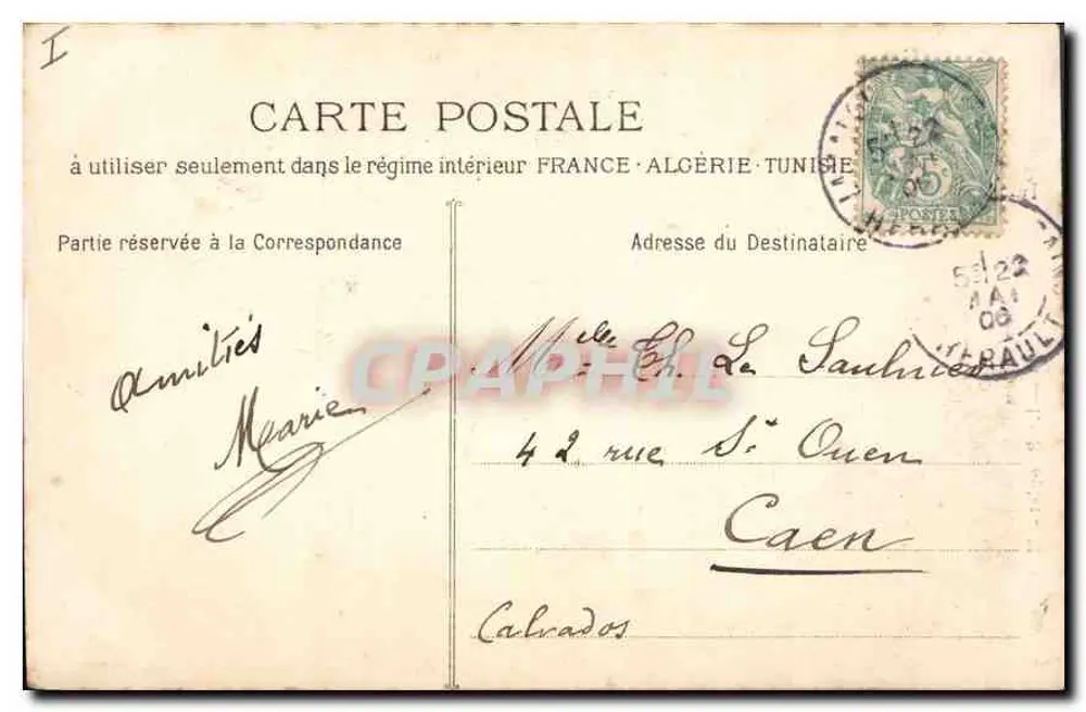 Lamalou-les-Bains — Le Bitoulet — Jules Lauze, Grand Bazar — M.G. 13 - Verso