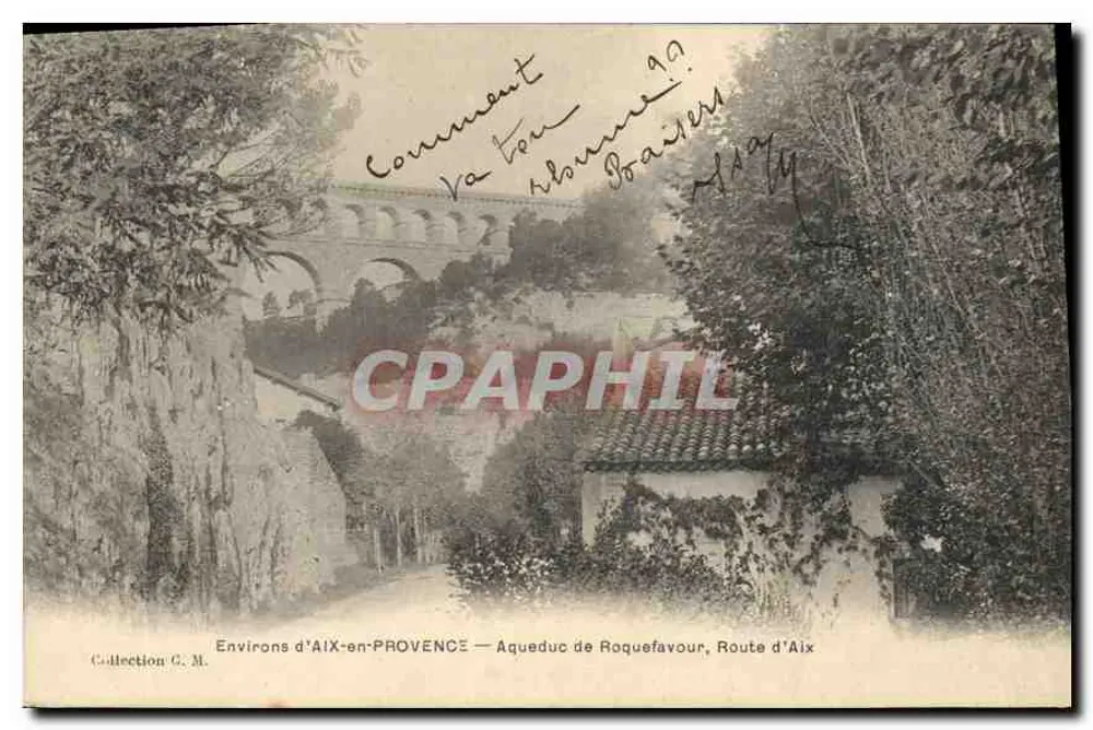 Umgebung von AIX-EN-PROVENCE — Aquädukt von Roquefavour, Route d'Aix - Vorderseite