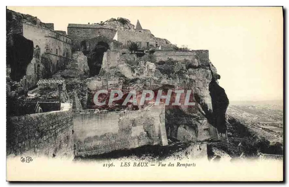 Les Baux — Ansicht der Mauern — Verlag C.P.D. n°2196 - Vorderseite