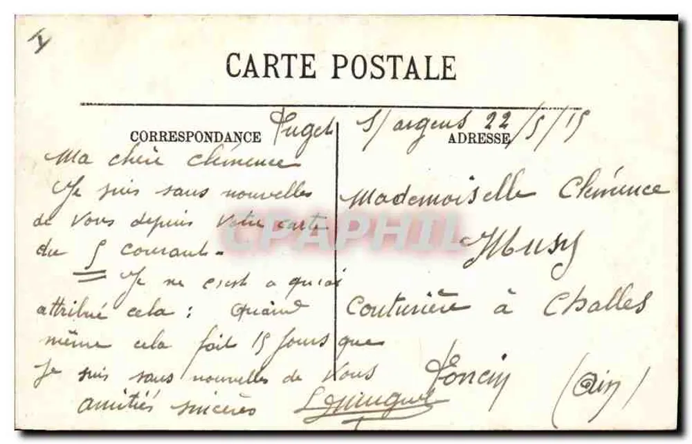 Saint-Raphaël — Ansicht des Löwen vom Land und des Löwen vom Meer aus der Straße von Nizza — Selecta - Rückseite