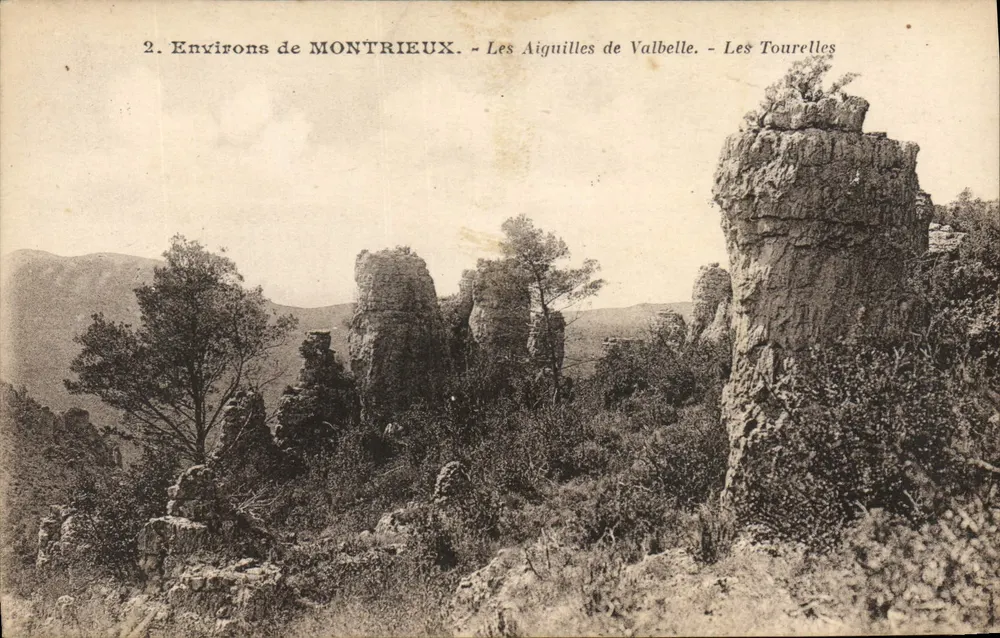 Umgebung von MONTRIEUX — Les Aiguilles de Valbelle — Les Tourelles — Edition F. Duce & Cie, Marseille - Vorderseite