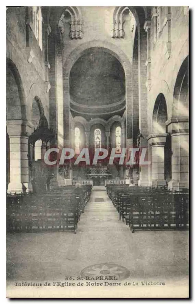 Innenansicht der Kirche Notre-Dame de la Victoire — St-Raphaël — Edition P. BONNET - Vorderseite