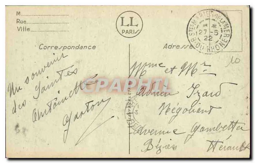 Les Saintes-Maries — Poço Milagroso — Ed. Marchchateau, Arles. - Verso