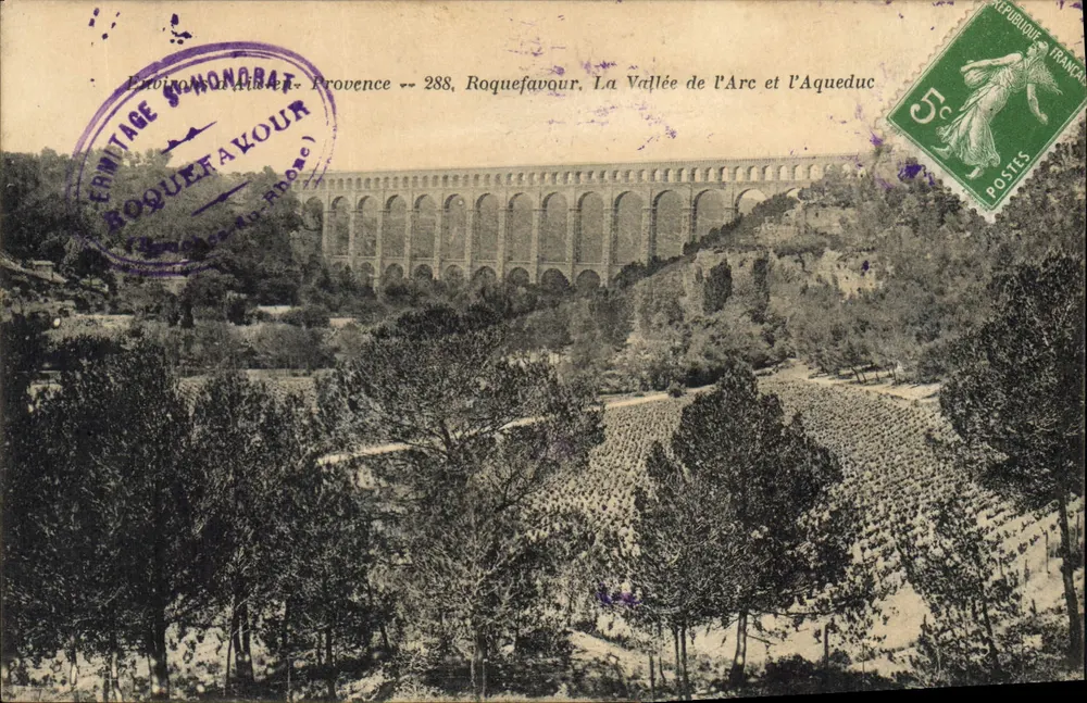 Die Tal der Arc und das Aquädukt — Roquefavour — Hermitage St-Honorat - Vorderseite