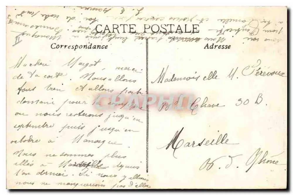 Roquefavour — Panoramablick auf den Aquädukt — Martinet, Aix en Provence - Rückseite