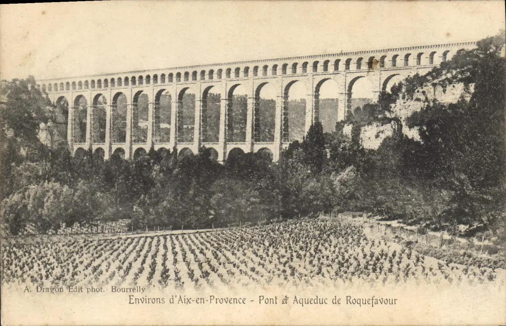 Umgebung von Aix-en-Provence — Brücke & Aquädukt von Roquefavour — A. Dragon Edit phot. Bourrelly - Vorderseite