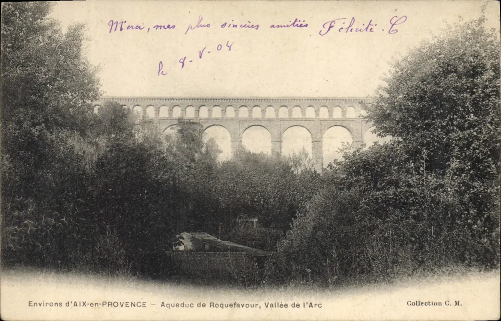 Umgebung von AIX-EN-PROVENCE — Aquädukt von Roquefavour, Tal des Arc - Vorderseite
