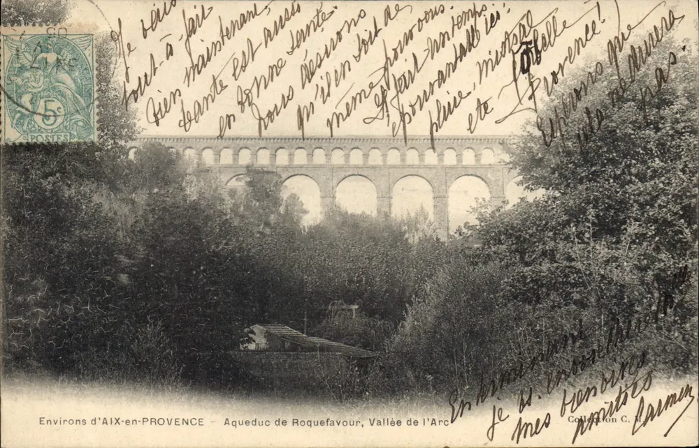 Aigueduc de Roquefavour — Tal des Arc — Umgebung von Aix-en-Provence - Vorderseite