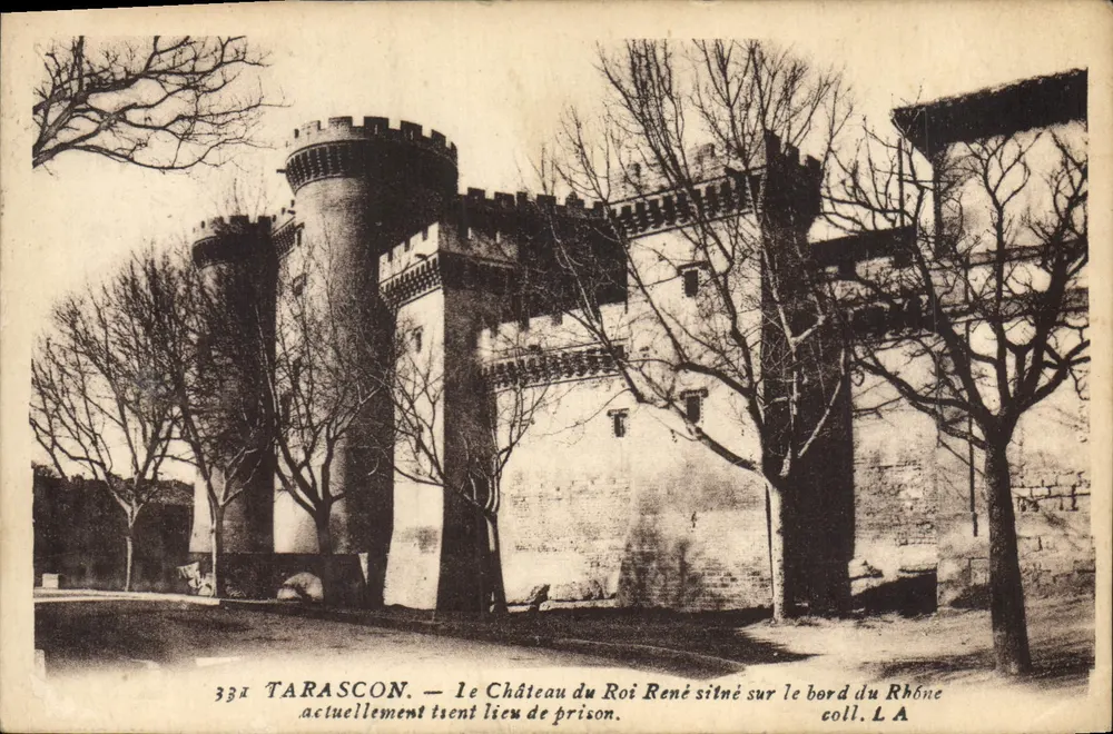 Tarascon — Schloss des Königs René am Ufer des Rhône, derzeit Gefängnis — Sammlung L A - Vorderseite