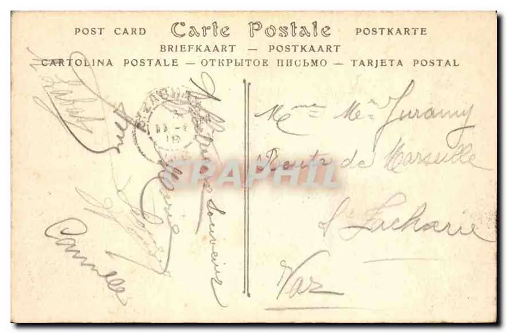 Les Baux (Bouches-du-Rhône) — Gesamtansicht der Ruinen (Südseite) — Pinet, Hôtel Monte-Carlo, n°21 - Rückseite