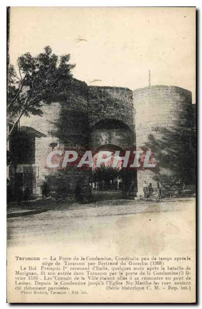 Tarascon — A Porta da Condamine — Foto Moderna, Tarascon. República Internacional (Série Histórica C. M.) - Frente