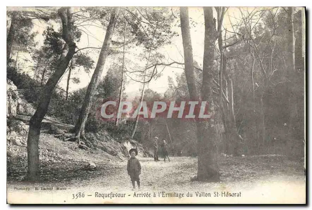 Roquefavour — Llegada al Ermitorio del Vallon St-Honorat — Fototipia Le Laboul Muret - Anverso