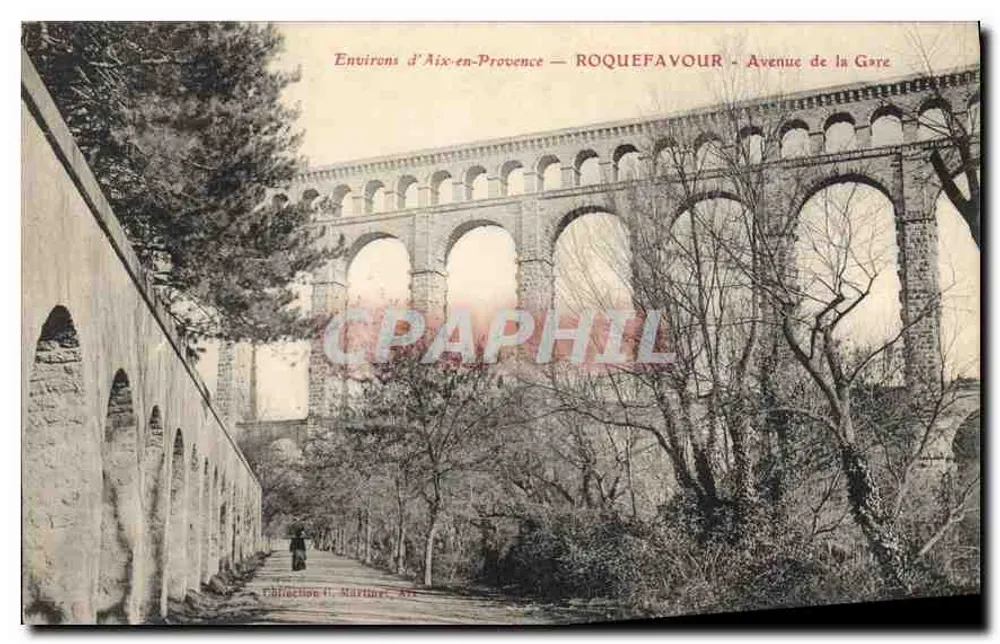 Roquefavour — Avenue de la Gore — Ansicht des Viadukts - Vorderseite