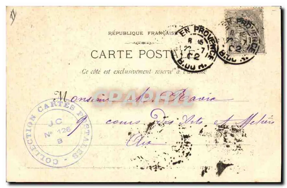 Roquefeuil - 391 - Von der Gare zum Pont — Phototypie E. Lacour - Marseille - Rückseite
