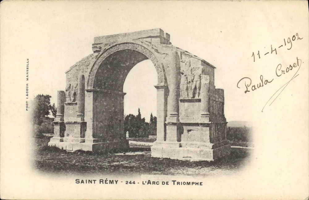 Saint Rémy - O Arco do Triunfo — Fot. Lacour, Marselha — n°244 - Frente