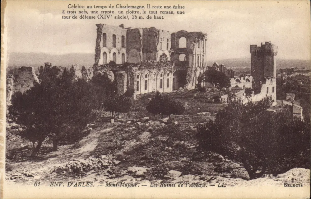 Ruinen der Abtei Montmajour — Env. von Arles — Selecta - Vorderseite