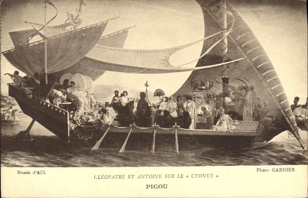 Cleopatra und Antony auf dem « Cydnus » — Museum von Aix — Photo Garnier, Picou - Vorderseite
