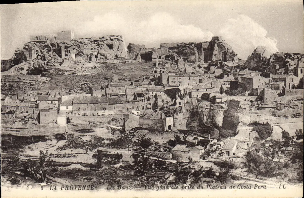Les Baux — Allgemeiner Blick vom Plateau von Costa-Pera — I.L. - Vorderseite