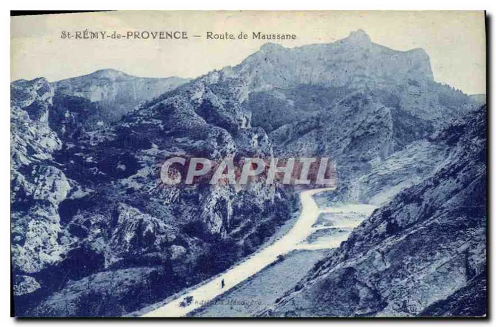 St-Rémy-de-Provence — Estrada de Maussane — vista do cânion - Frente