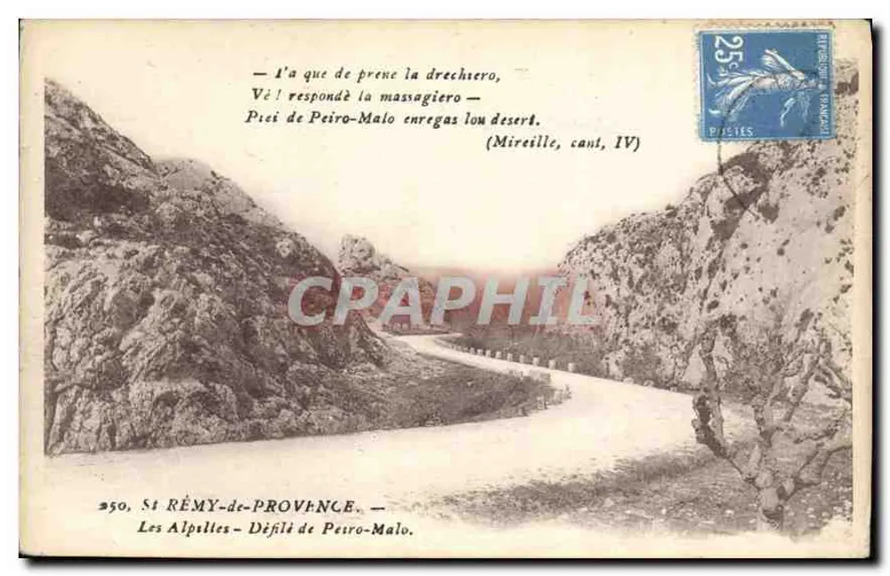 Les Alpilles — Défilé de Pétro-Malo — éditeur : St RÉMY-de-PROVENCE, n°250 - Frente