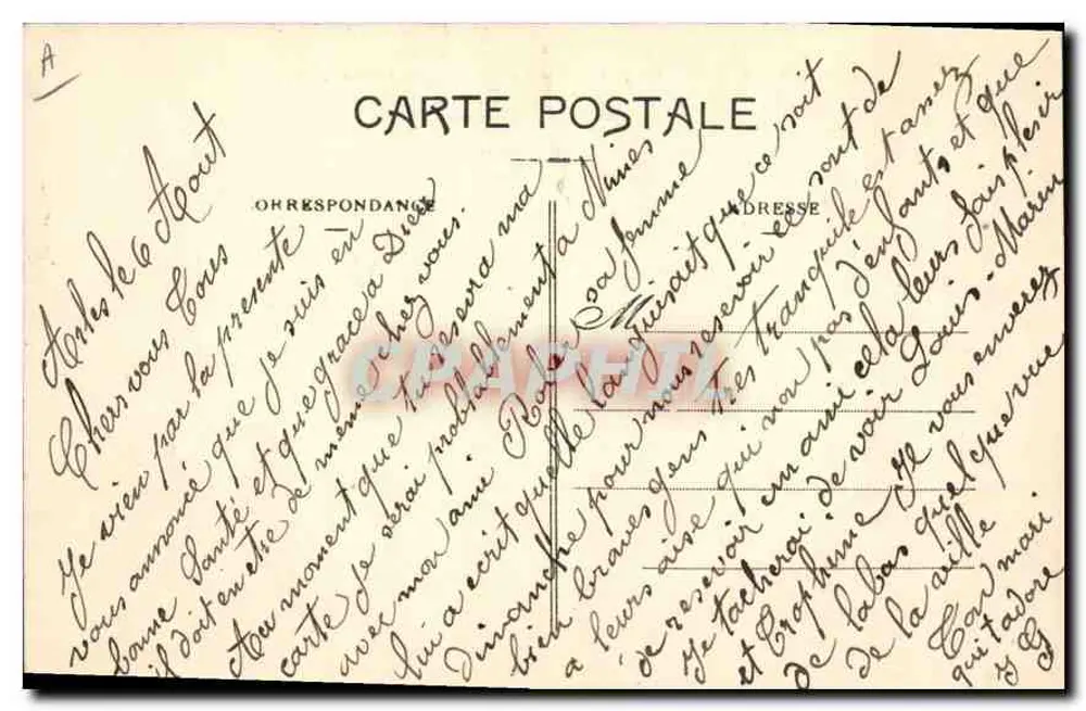 Les Taureaux en Camargue traversant le Rhône — d'après Vayson — n° 138 - Verso
