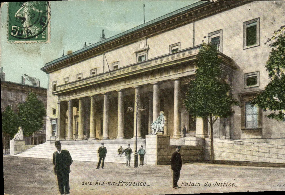 Aix-en-Provence — Palácio de Justiça — editor L.V.A.C. - Frente
