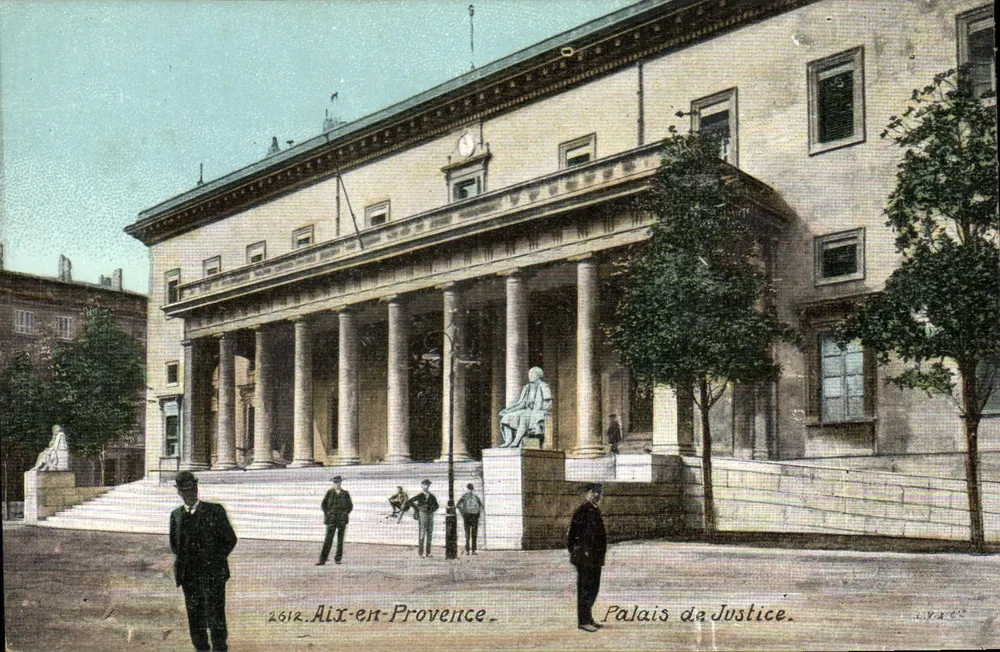 Aix-en-Provence — Palácio de Justiça — editor L.V. & Cie, n° 2612 - Frente