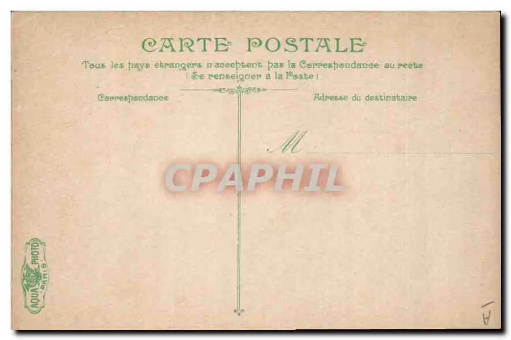 Place de la Fontaine — Säule mit Stern — Verlag: AQUA PHOTOLITH - Rückseite
